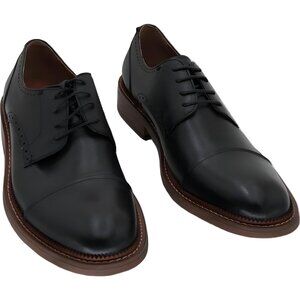 Vintage Foundry Co Cyrus Black Cap-Toe Leather Oxford Dress Shoes 10M